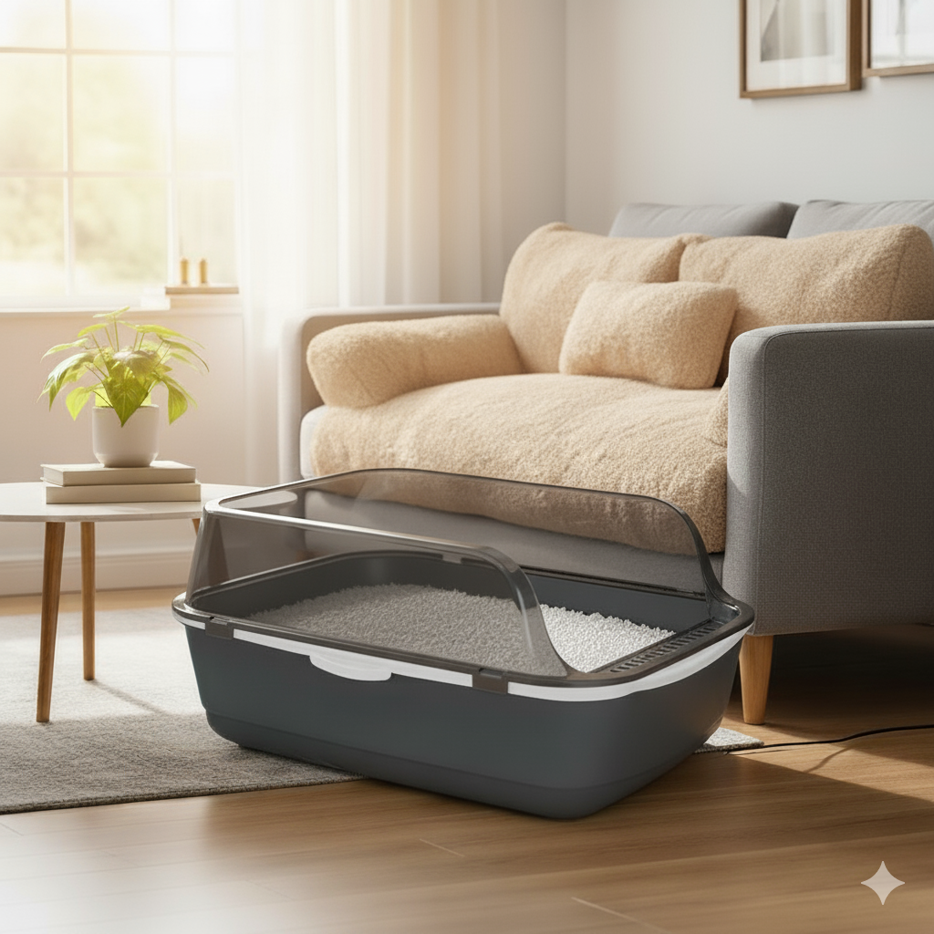 VeraLife™ Lettiera Semi-Chiusa per Gatti - VeraLife™