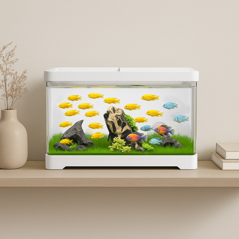 VeraLife™ Acquario Rettangolare in Vetro Trasparente - VeraLife™