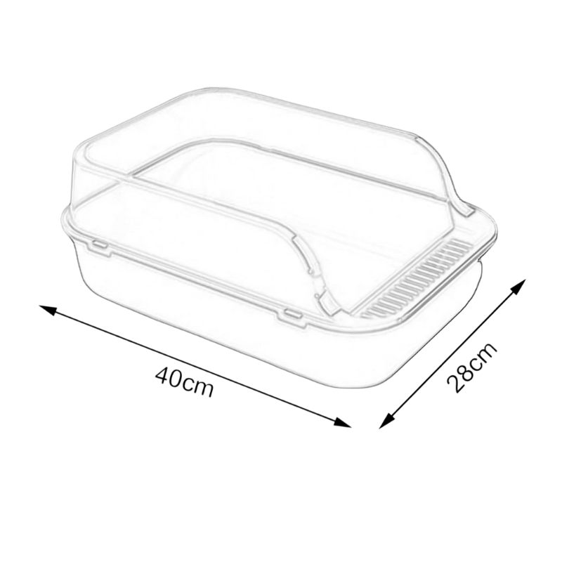 VeraLife™ Lettiera Semi-Chiusa per Gatti - VeraLife™