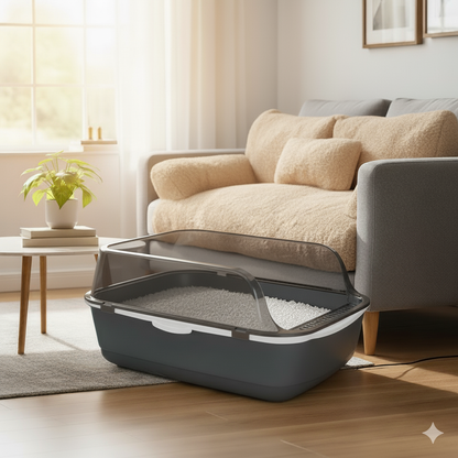 VeraLife™ Lettiera Semi-Chiusa per Gatti - VeraLife™